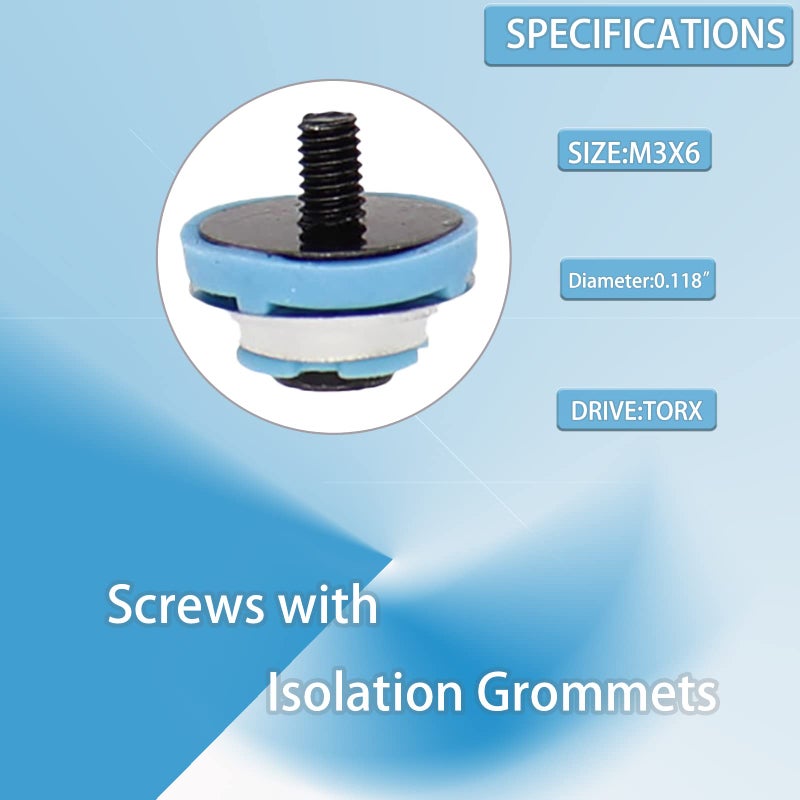 LeFix 4 x Replacement for Screws Isolation Grommet Mute Mounting HP 2.5" SSD HDD 6000 6005 Pro 8000 8100 EliteDesk ProDesk G1 G2 594220-001/511945-003 - Image 2